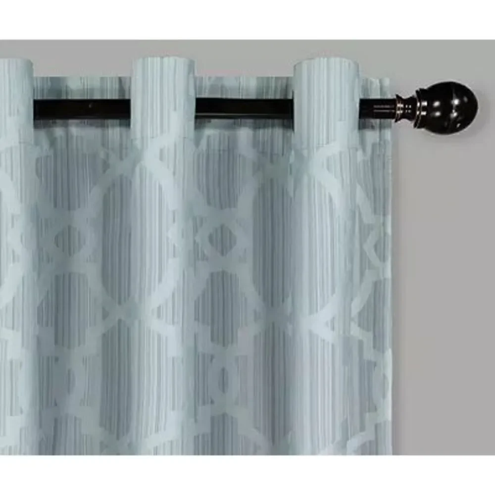 NEW!! Eclipse Hazel Geo Harbor Blackout Grommet Curtain Panel Geometric